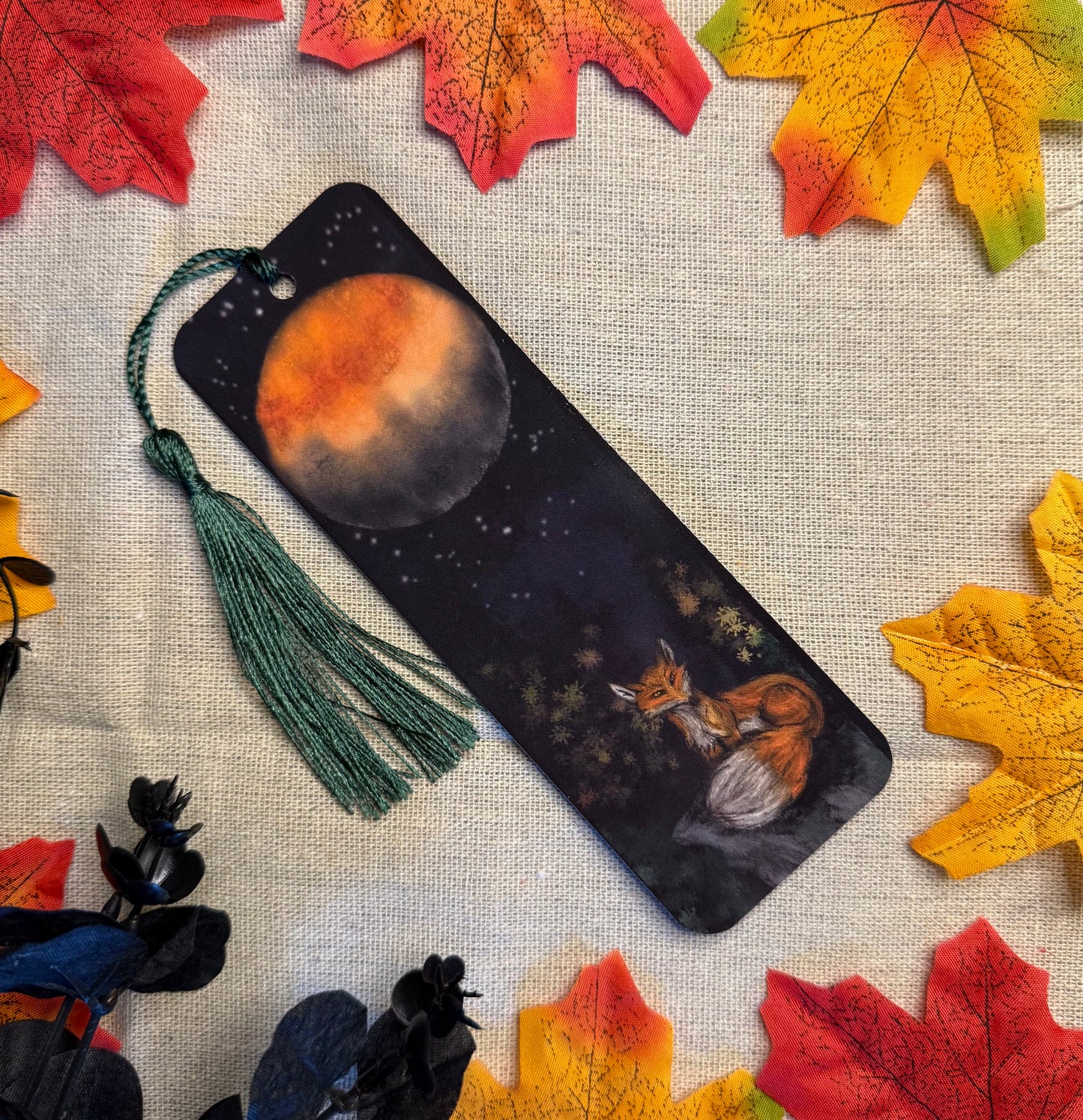 Nightfall Fox Bookmark - 400gsm