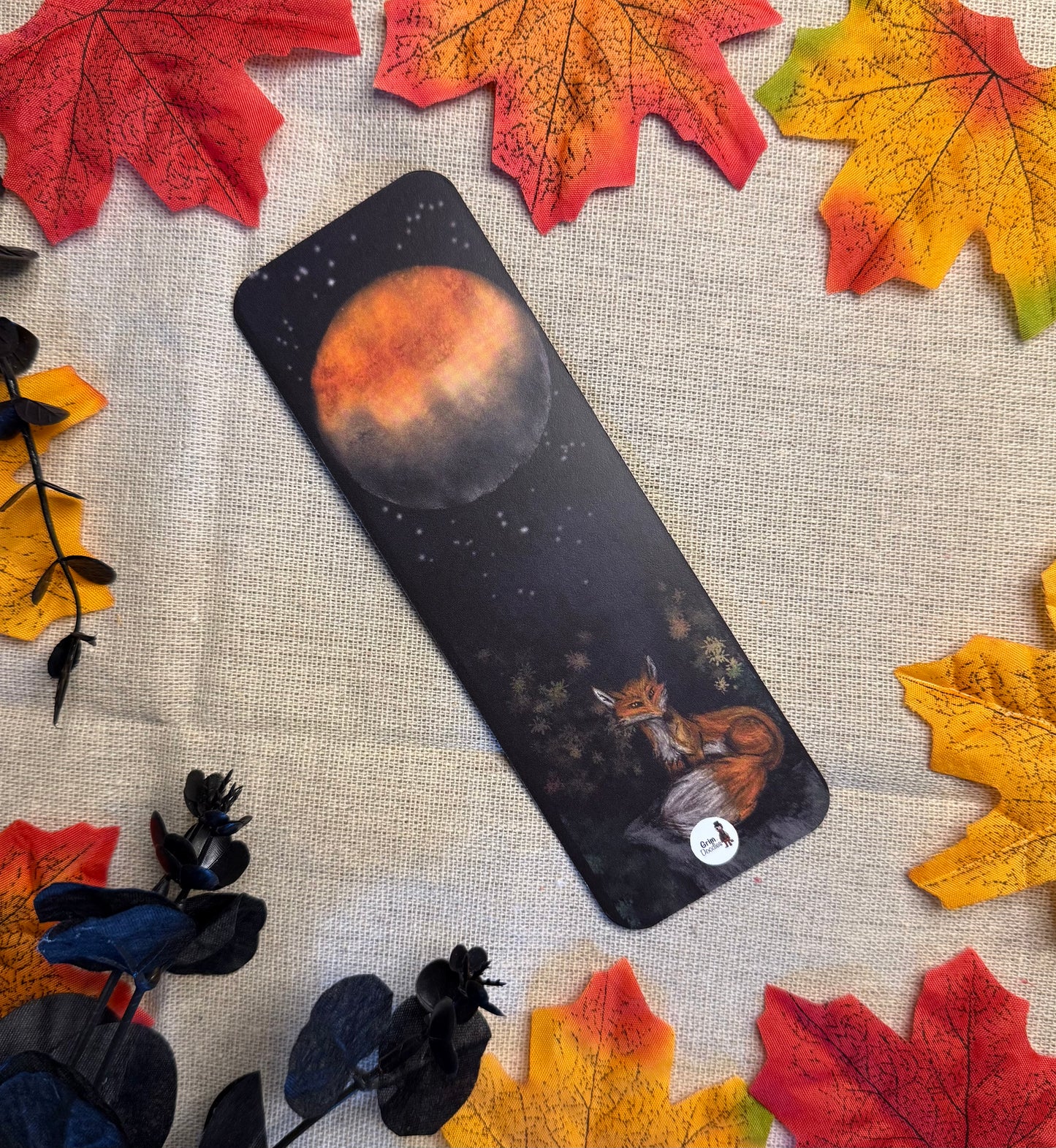 Nightfall Fox Bookmark - 400gsm