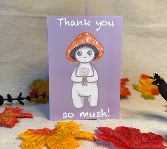 Thank You So Mush - A6 Greetings Card
