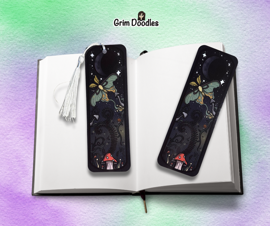 Mushys And Moths Bookmark - 400gsm