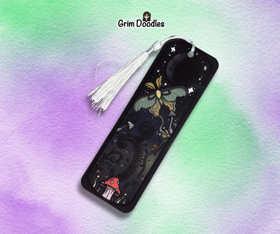 Mushys And Moths Bookmark - 400gsm