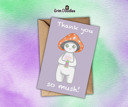 Thank You So Mush - A6 Greetings Card
