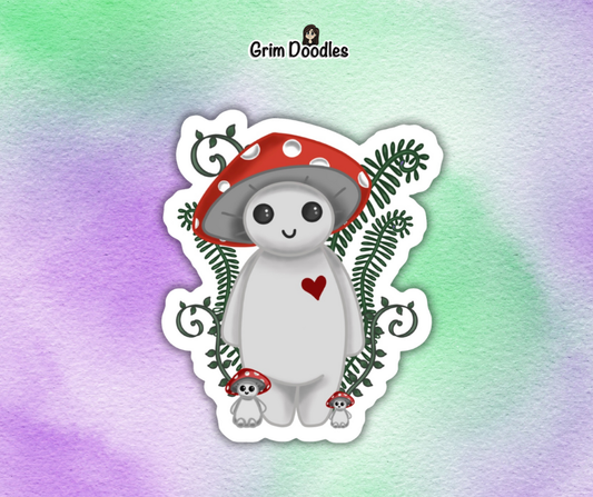 Mushy Family Die-Cut Sticker