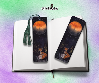 Nightfall Fox Bookmark - 400gsm