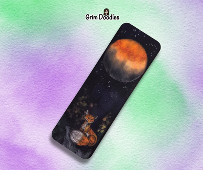 Nightfall Fox Bookmark - 400gsm