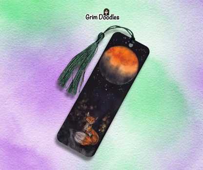 Nightfall Fox Bookmark - 400gsm