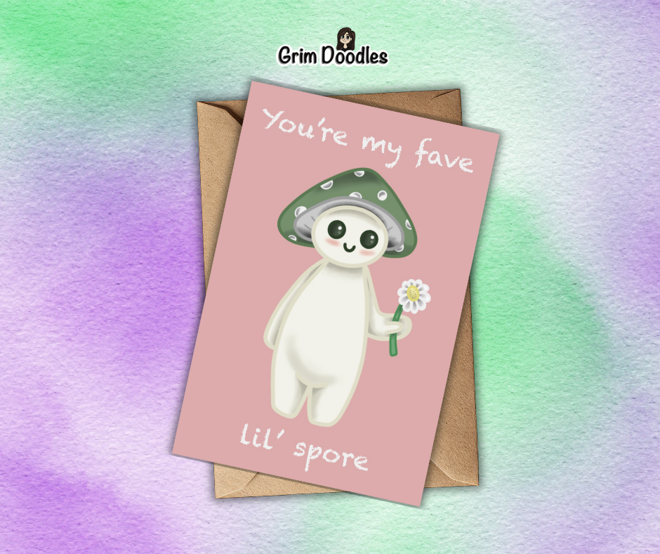 You're My Fave Lil' Spore - A6 Greetings Card
