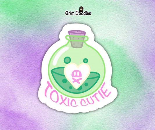 Toxic Cutie Die-Cut Sticker