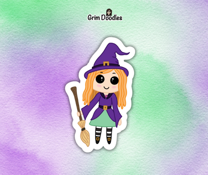 Mushy Family, Ellie The Baby Witch and Toxic Cutie Die-Cut Sticker Set X3